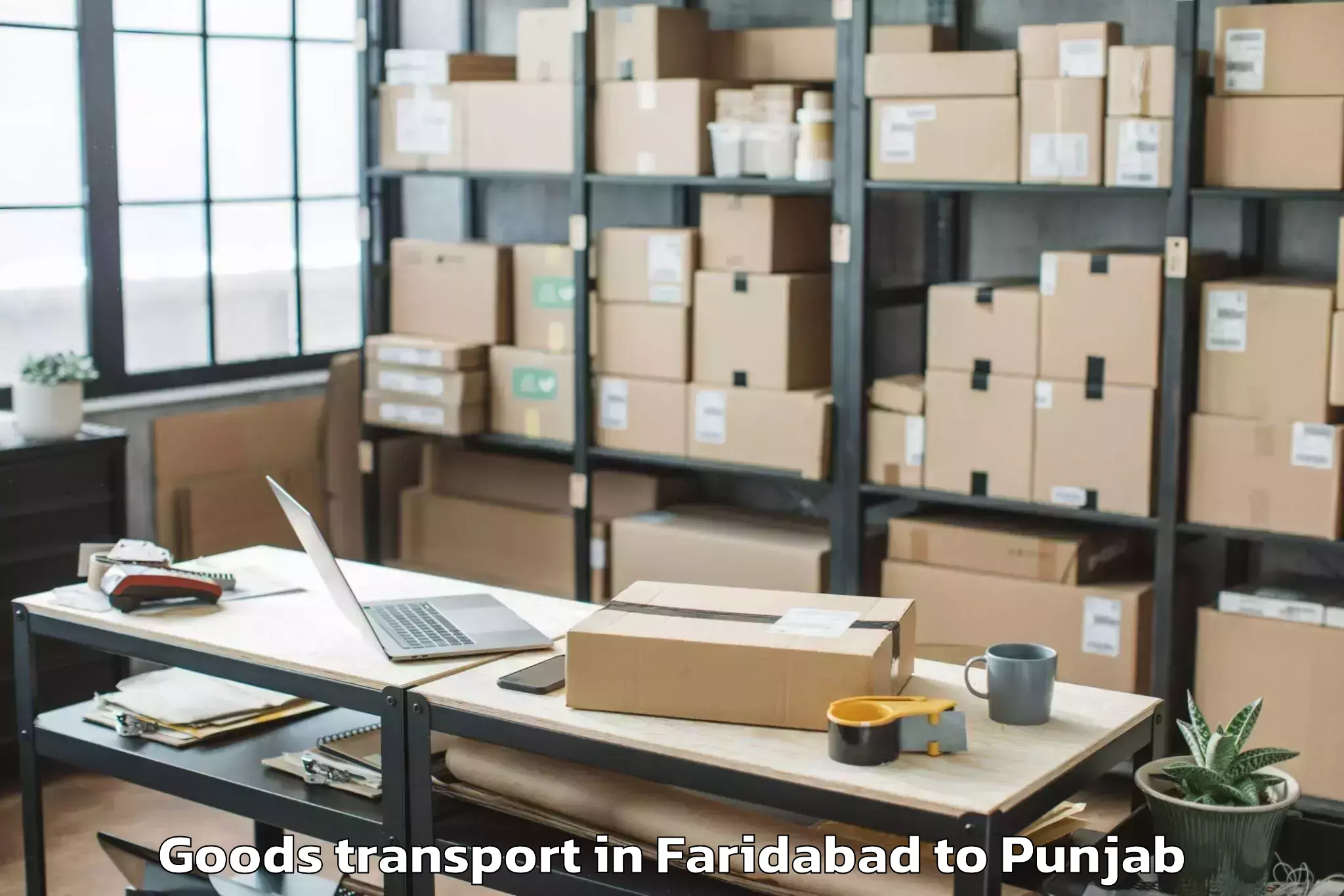 Book Faridabad to Malaut Goods Transport